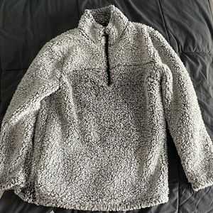 Black and white Sherpa jacket never worn